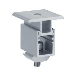 China Customised Lightweight Solar Panel Metal Roof Clamps 40-80mm Length factory