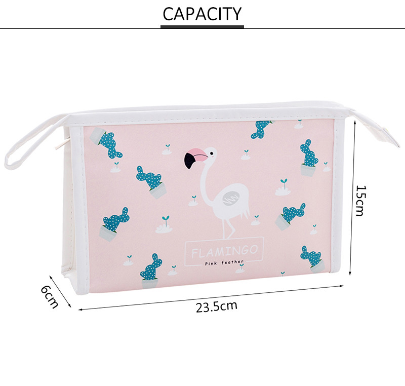 Toiletry Purse Holder Beauty Cartoon Printing Wash Bag Organizer Pouch