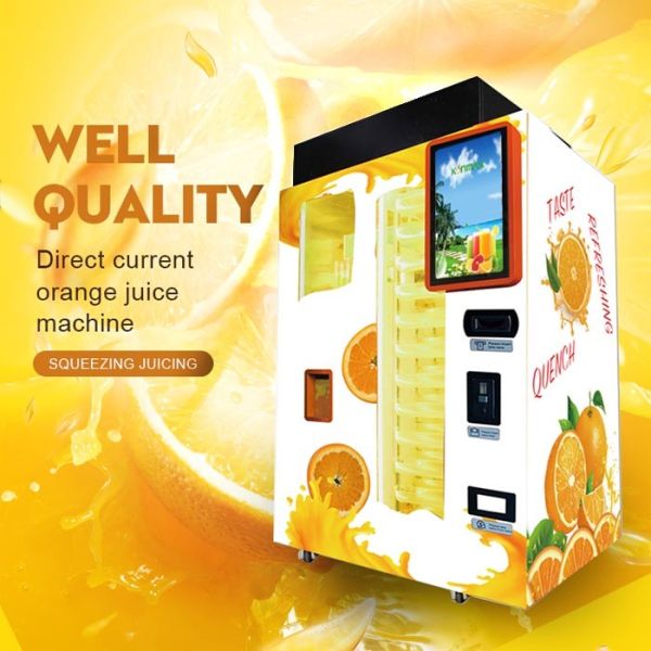 Automatic Commercial Fresh Fruit Orange Juice Vending Machine With Nfc , Low