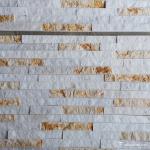 Yellow White Galala Beige Marble Culture Stone , Ledger Stone Panels Anti -