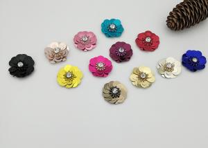 China Sequins Floral Embroidery Patches 100% Polyester Material Different Color / Sizes factory