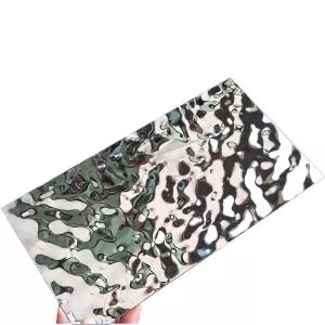 China PVD Ripple Stamped Stainless Steel Sheet Inoxidable Anti Oxidation factory