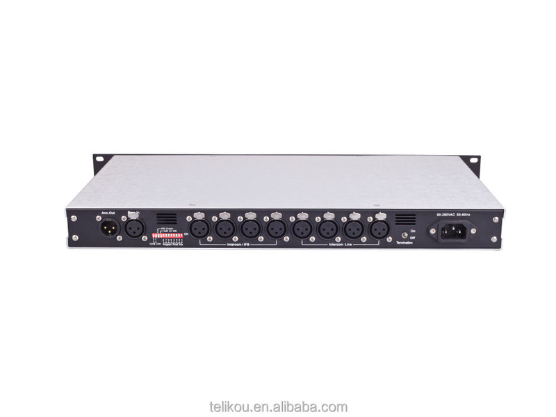 TELIKOUTM-800 Eight channel wired master station for broadcast intercom system studio room ,live streaming cheap intercom system