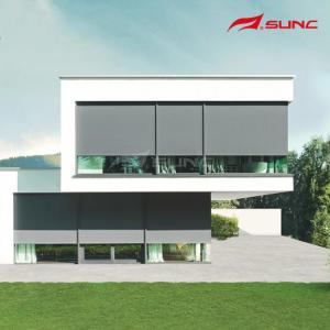 China Aluminium Alloy Sunshade Zip Track Blinds Window Covering factory