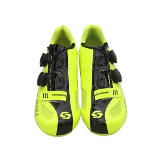 China Carbon Fiber Fluorescent Cycling Shoes , Carbon Road Bike Shoes OEM / ODM Accept factory
