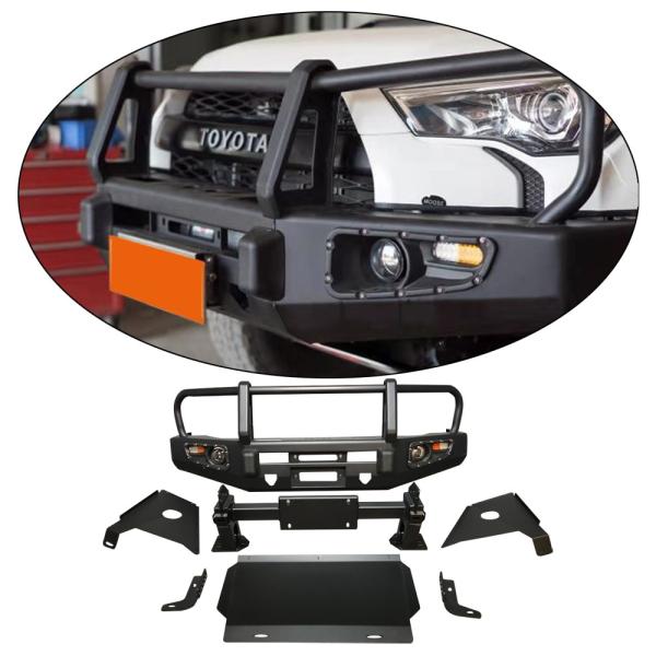 Black Powder Coated High- Steel Front Bumper for Toyota 4Runner and Other Models