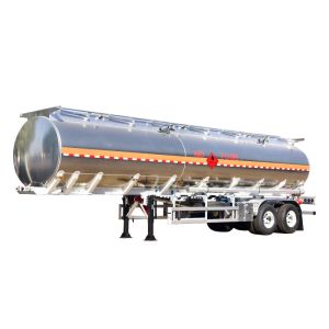 China Customized 40000 Liters Tri Axle Fuel Tanker Trailer Mobile Gasoline Trailer on sale