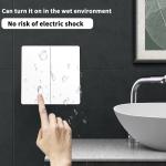16A 433Mhz Wireless Kinetic Energy Switch 2 Way Push Button Waterproof Light