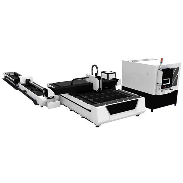 CNC Fiber Laser Steel Tube Cutting Machine For Sheet Metal Pipe Laser Cutting