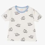 Summer baby boys girls clothing sets customized printing color Organic Cotton
