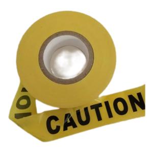 China Plastic Barrier Tape PE Coulorful Non-adhesive Waterproof Material Warning Tape factory