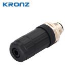 M12 Male Connector 5 Pin with Straight Cable Outlet 60V Industrial Circular