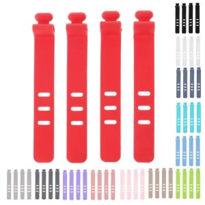 China 1.5mm-2.0mm Oval Silicone Self Gripping Cable Ties 6.5cm 7.4cm factory