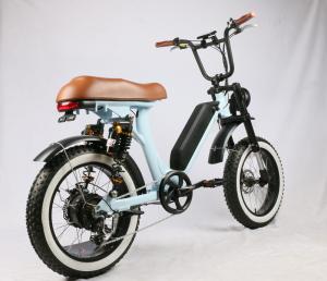 China 48V 500W 2022 Electric Fat Tire Bike, new design, fat tire, powerful 8 fun motor, both suspension factory