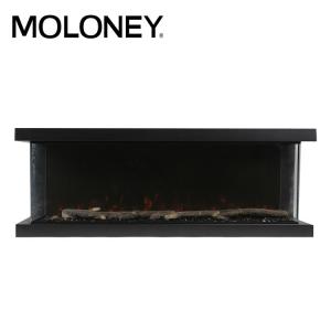 China 72inch 1830mm Multi Sided Electric Fireplace 3-Side View Crystal Inset Heater factory