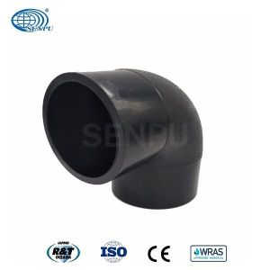 China Butt Fusion 90 Degree Elbow Plastic Pipe Fitting UV Resistant factory