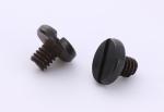 Black Zinc Plated Steel Big Fillister Head Slotted Drive Screws GB833 Round Head