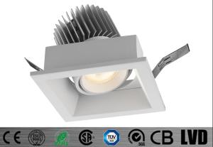 China 7W Warm White 180ma Led Spot Downlights IP20 Aluminum 25 Deg Tilt factory