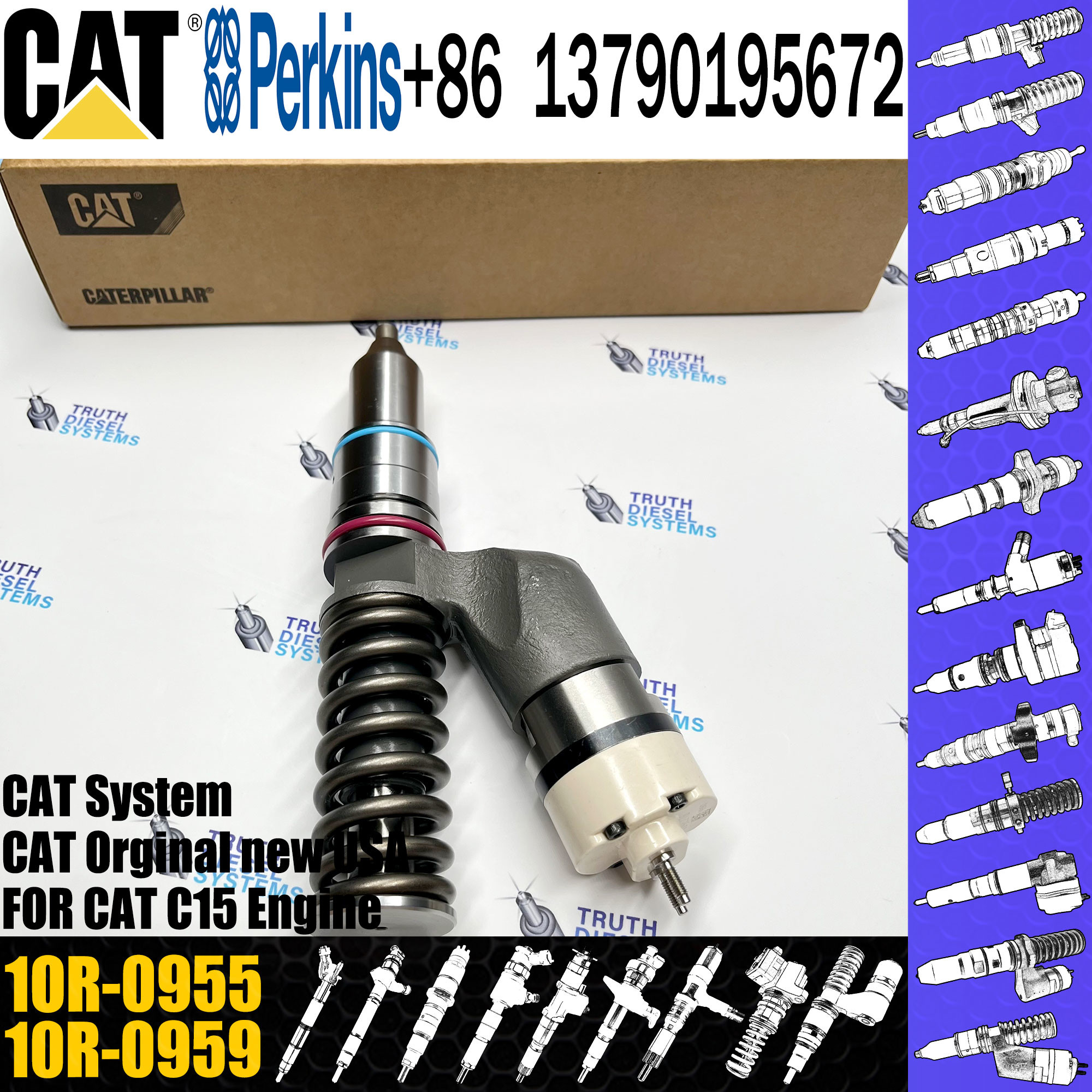 Common Rail Diesel Fuel Injector 356-1367 239-4909 191-3003 280-0574 359-7434 1OR-0955