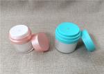 Pink / White / Blue Acrylic Lotion Bottle Double Wall Design No Dip Tube