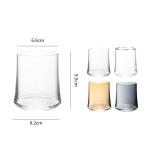 Dainty household glass drinking cups that are heat-resistant and borosilicate