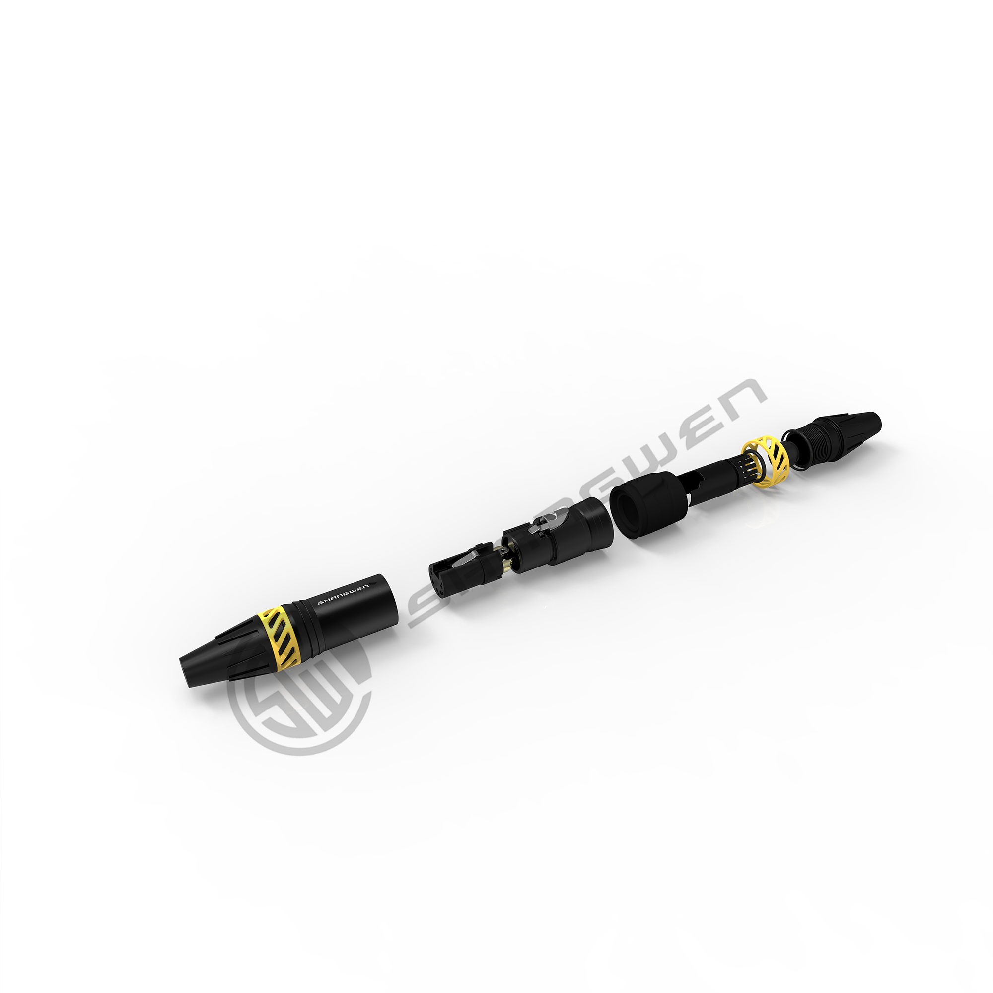 Audio XLR 5 Pin Waterproof Electrical Connectors Ip65 Female Plug
