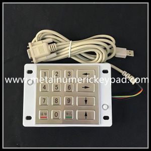 Waterproof 4X4 Matrix Metal Numeric Keypad 16 Keys R232 Interface