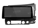 12.3" Smart Ultra Wide Screen For Honda Civic 2005-2012 Car Video Touch QLED