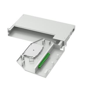 China FTTX 19 Inch Swing Patch Panel LC APC Type 12 Cores Fiber Optic Equipment with 5 factory