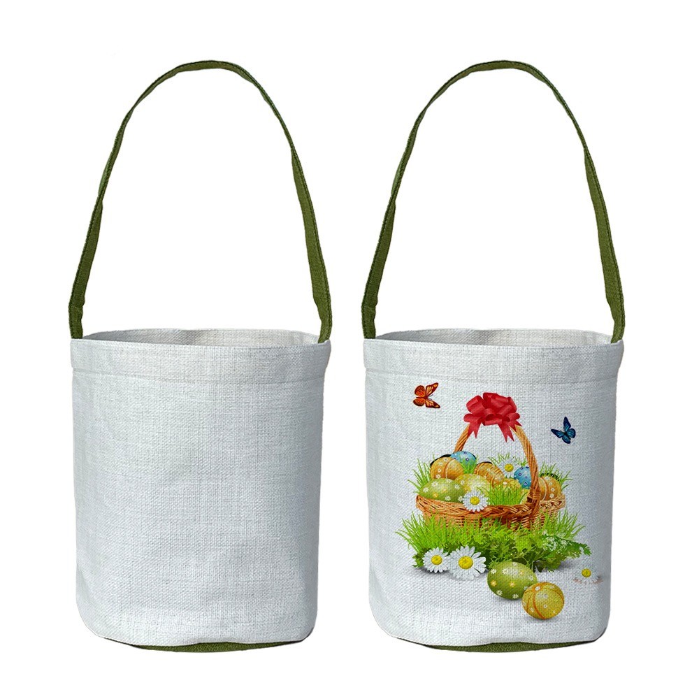 Photo Printing Blank Sublimation Tote Bags Easter Basket 25*20cm