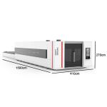 15000W Metal CNC Fiber Laser Cutting Machine 6025 High Power Fully Enclosed