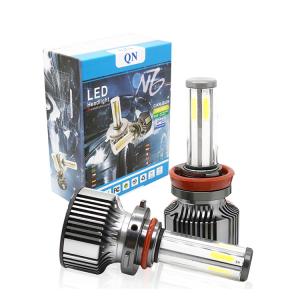 China N6 Cars H4 Led Headlight 6 Side Highlight Modified H11 Headlight Bulb factory