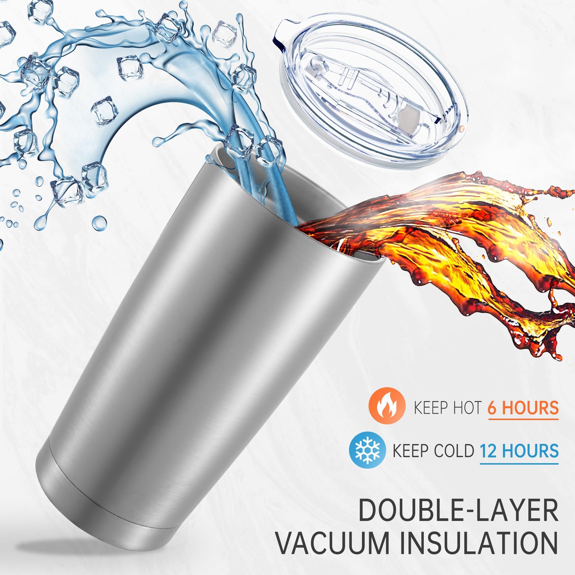 20 Oz Stainless Steel Double Wall Vacuum Vasos Travel Cup Tumbler Thermal Coffee Mug Cup With Lid