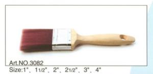 China Wooden handle pure natural bristle Chinese bristle synthetic mix paint brush No.3082 factory
