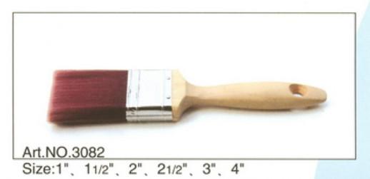 Wooden handle pure natural bristle Chinese bristle synthetic mix paint brush No