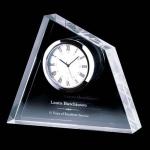 Beautiful crystal watches desk watch size shape and logo are custiomized