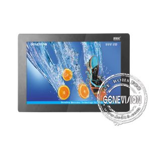 18.5 Inch Bus Digital Signage with Acrylic Panel and System Clock