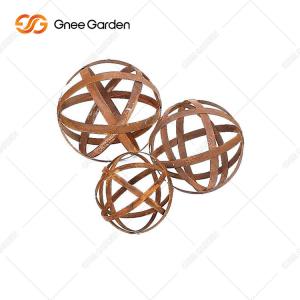 China Garden Landscape Metal Decoration Ornaments Corten Steel Decoration For Homeyard factory