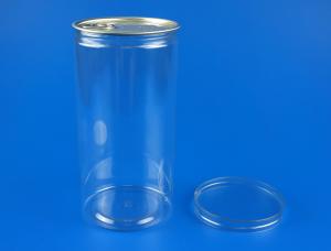 China Cylinder Shape Plastic Honey Jars , Durable Large Plastic Containers factory