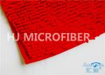 OEM Super Soft Bedside Mat / Super Absorbent Bath Mat In Red 14" x 20"