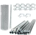 50*50mm 6 Ft Chain Link Mesh Fencing Rolls Rodent Proof