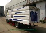 Outdoor Vacuum Isuzu Road Sweeper Truck / Urban Street Road Cleaning Vehicle