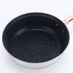 Nonstick Pots Capsule Bottom Glass Lid Round Knob 12 Pcs Stainless Steel