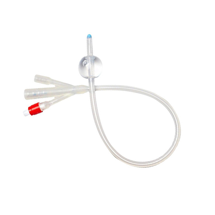 Medical Disposable 100% Silicone Foley Balloon Catheter For Urinal Sterile