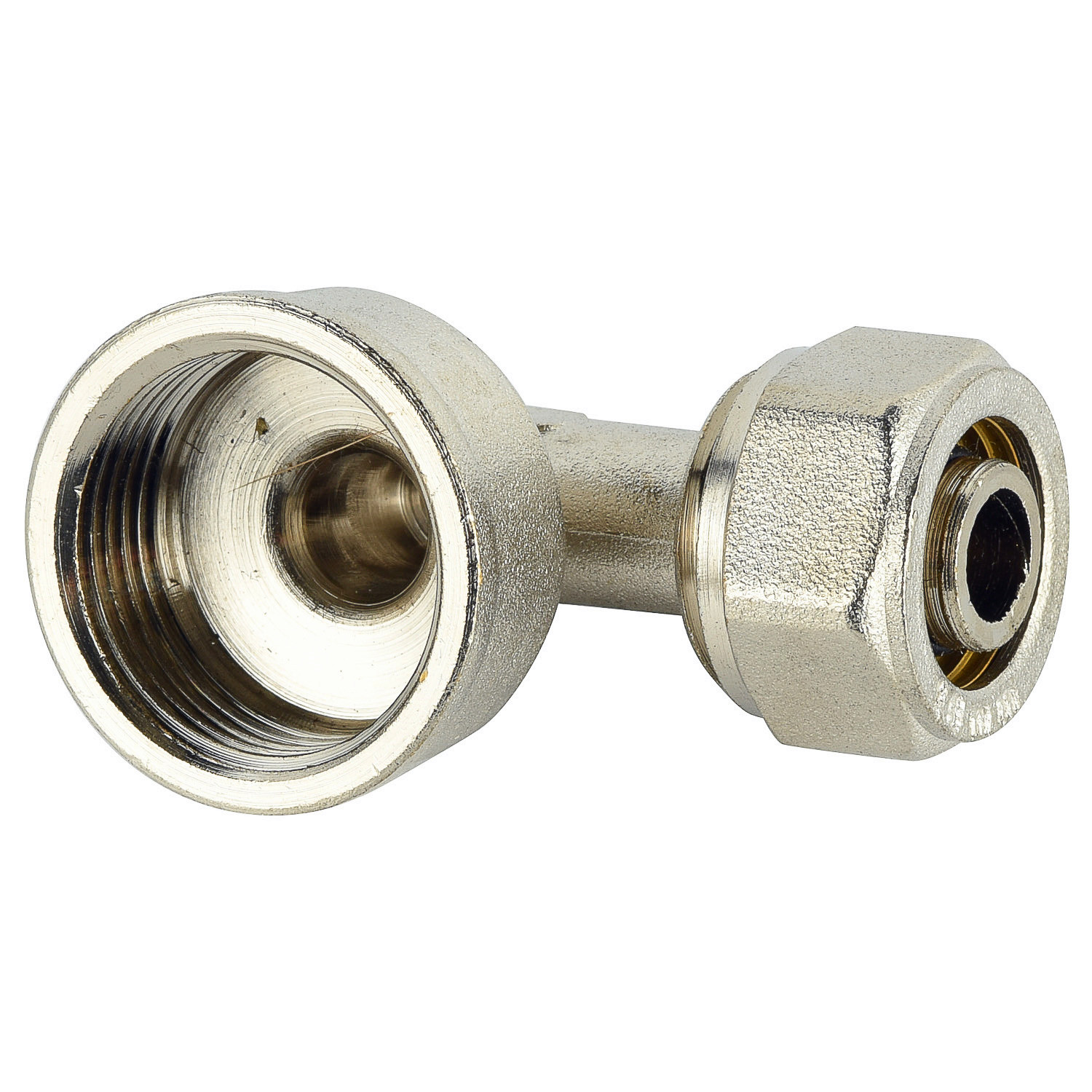 brass thread compression fittings Elbow Double connector for pex al pex plumbing pipe fittings