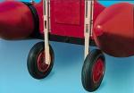 Size Customized Inflatable Boat Wheels , Aluminum Inflatable Dinghy Wheels For
