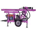 Portable Water Drilling Rigs Hydraulic Borehole Trailer Mounted Water Well