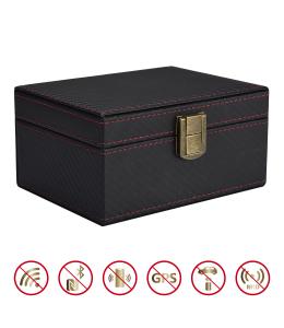 China RFID Leather Signal Blocking Cage Keyless Entry System Anti Radiation factory