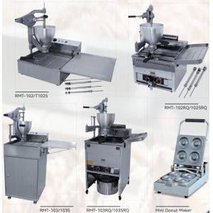 Mini Donut Maker Automatic Doughnut Machine 3 Nozzles Set Tainless Steel