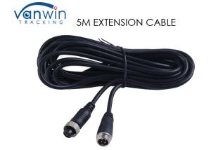 China DVR Accessories Aviation Extension Cables 5M Male To Female 4-Pin Backup Camera Cable factory